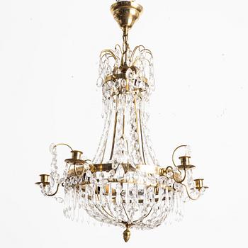 A Gustavian style chandelier, 20th century.