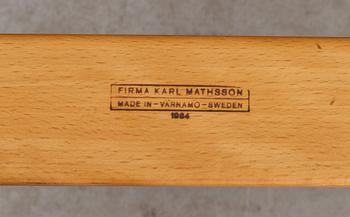 FÅTÖLJER, ett par, "Eva", Bruno Mathsson, 1960-talet.
