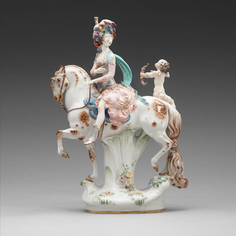 FIGURIN, porslin. Meissen, 1900-tal.