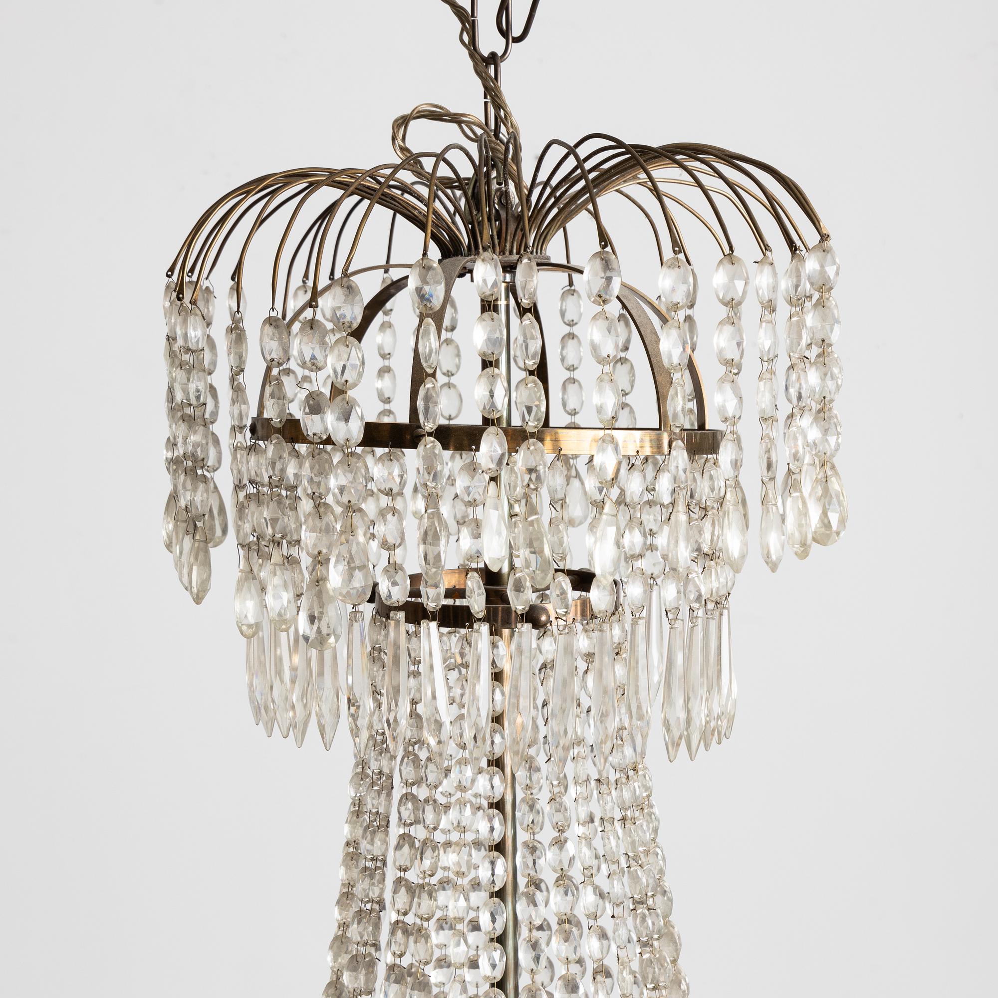 Chandelier, circa 1900, Empire style.