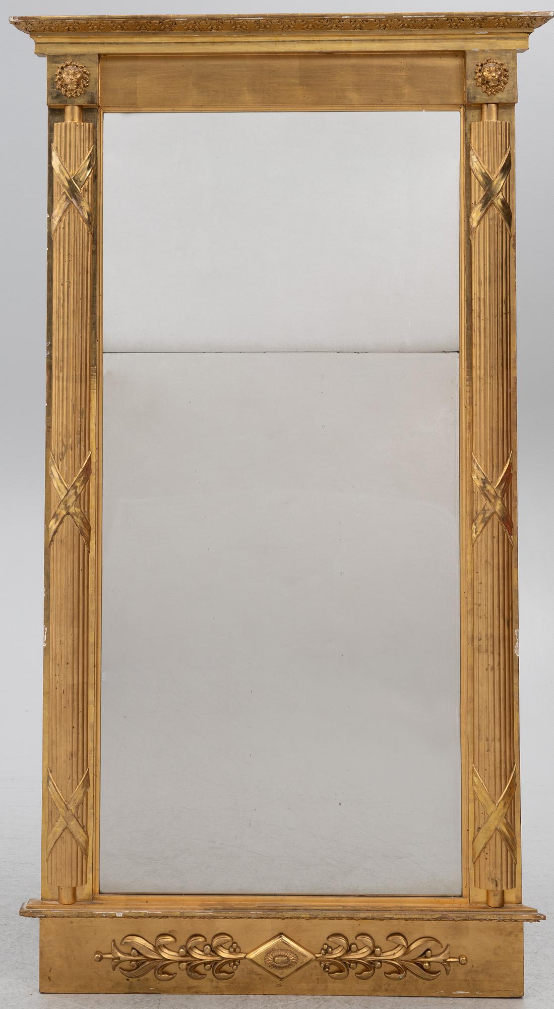 A Swedish Empire mirror.