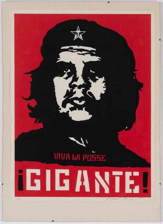 SHEPARD "OBEY" FAIREY, serigrafi, signerad och daterad -97, numrerad 52/100 med blyerts.