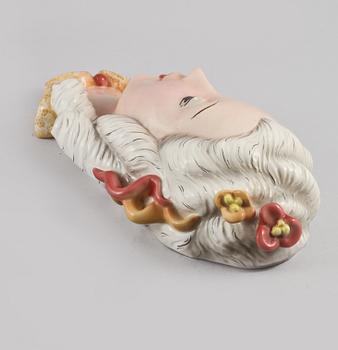 VÄGGRELIEFF, flintgods, Goldscheider, Tyskland, 1900-tales andra kvartal.