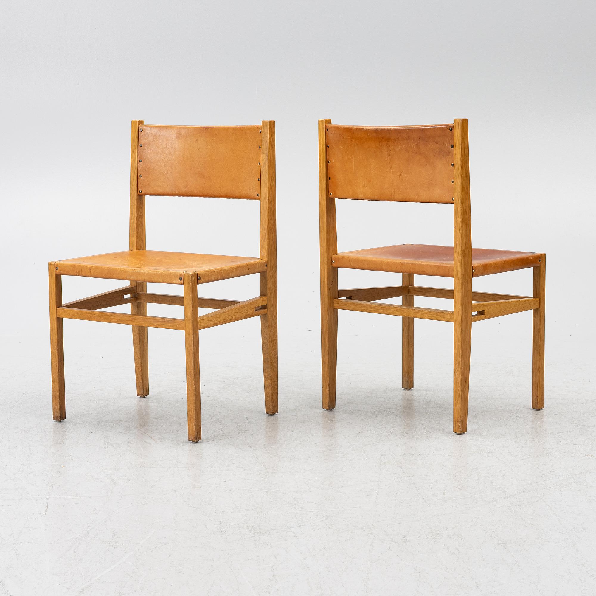 Evert Gentzell, four chairs, 1950's/60's.
