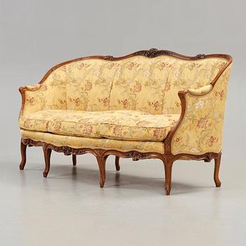 SOFFA. Frankrike, 1700-talets mitt. Rokoko.