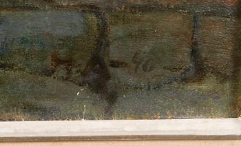 HANNES AUTERE, oil on board, signed and dated-40.