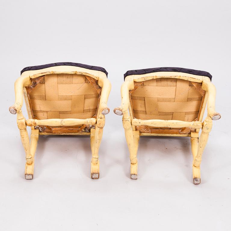 TWO ROCOCO CHAIRS, late 18th century.