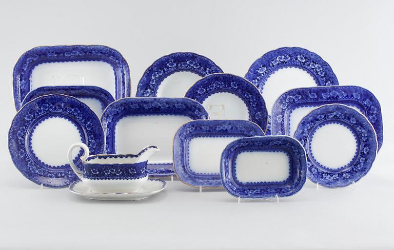 MATSERVIS, 120 delar, Flintgods, "Yesso", Gustavsberg, 1900-talets första hälft.