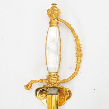 Värja, svensk, för ämbetsman. 1800-tal.