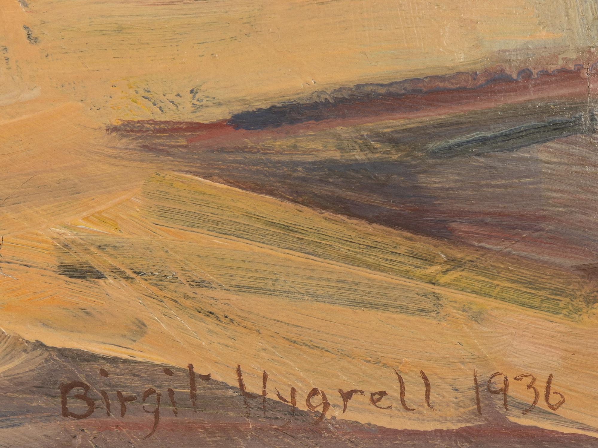 Birgit Hygrell, oil on canvas, signed and dated 1936.