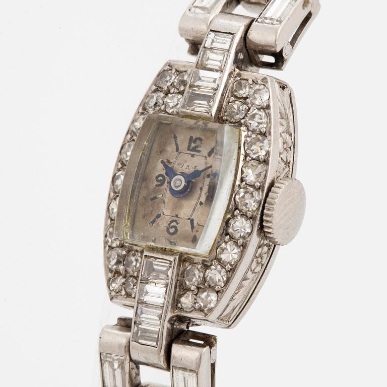 An art déco ladies diamond watch.