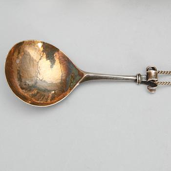 PARTI SILVER, 11 delar, bland annat GAB och Georg Jensen, 1900-tal. Total vikt ca 445 gram.
