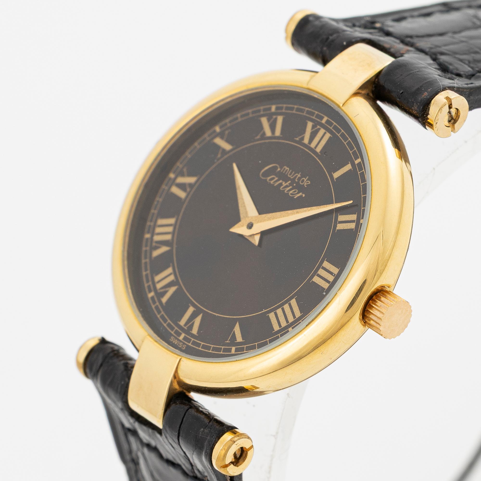must de Cartier, VLC, “Spider Tropical Dial”, wristwatch, 24 mm.