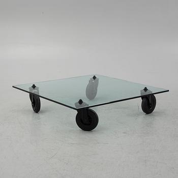 Gae Aulenti, coffee table, "Tavolo con Ruote", Italy.