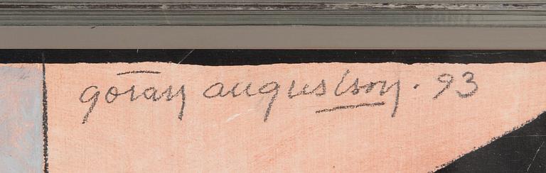 Göran Augustson, gouache, signed and dated -93.