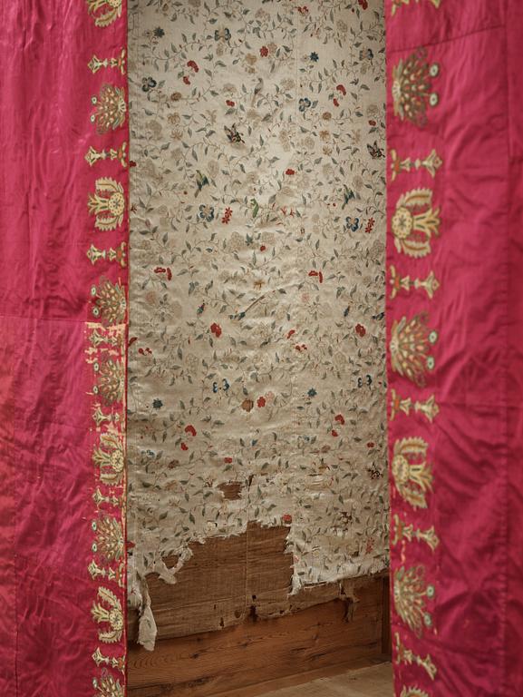 Four-poster bed, called "Axel Oxenstiernas bed", probably 18th century.