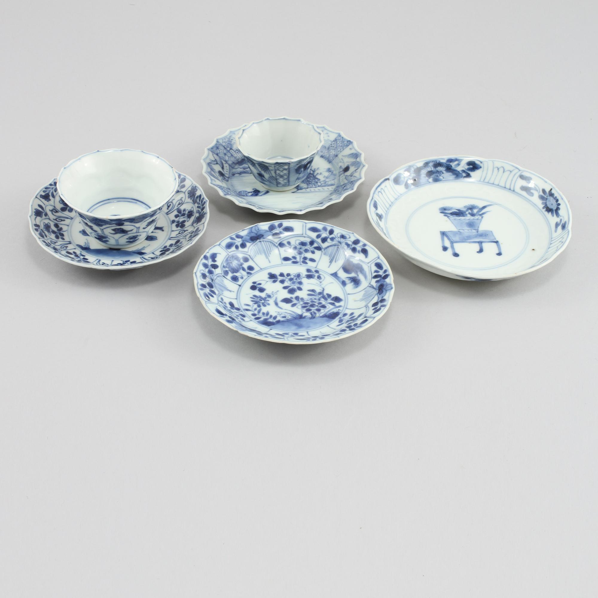 FAT och KOPPAR, 4 delar, Kina, Kangxi (1662 - 1722) och Qianlong (1736 - 1795).