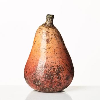 Hans Hedberg, a faience sculpture of a pear, Biot, France.