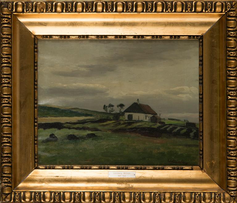 William Lönnberg, olja på duk, signerad.