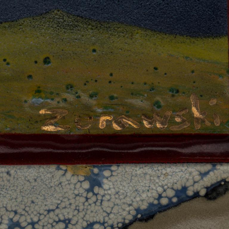 ANDRÉ ZURAWSKI, blandteknik/emalj, signerad.