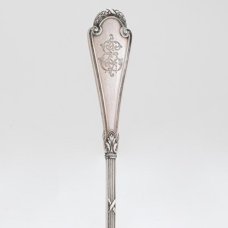 Fabergé, dessertsked, silver, Moskva 1908-17.