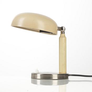 Table lamp, functionalist style, likely from KF (Kooperativa Förbundet), 1930s.