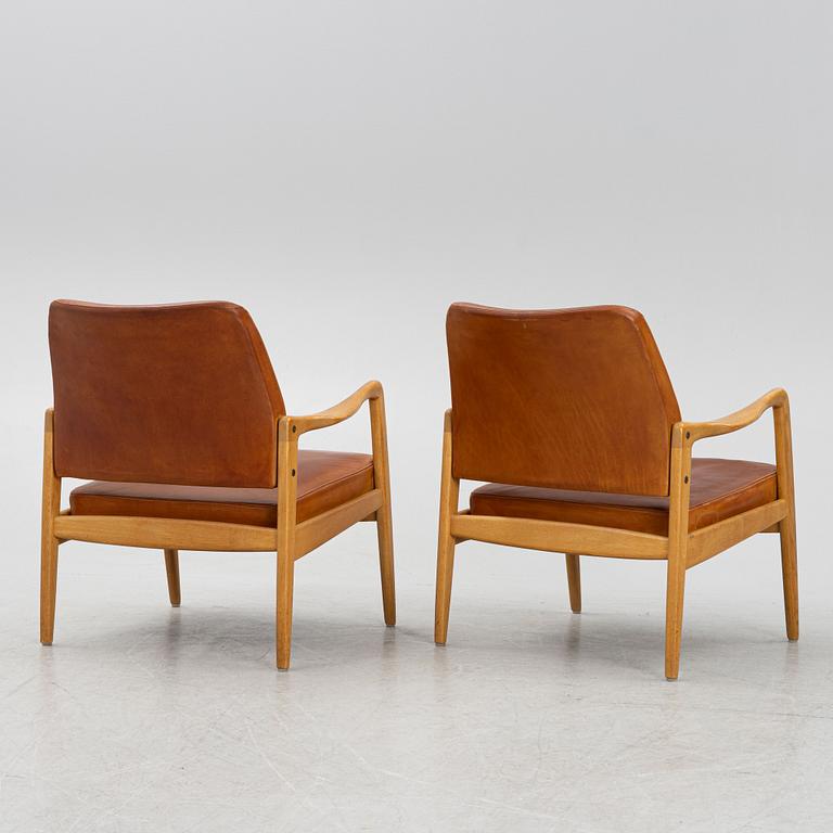 A pair of easy chairs, OPE-möbler, Sweden, 1950's/60's.