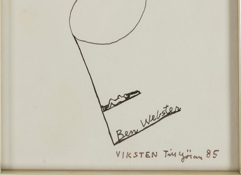 HANS VIKSTEN, Ink, signed and dated -85.