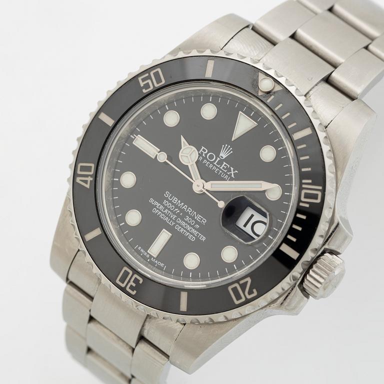 Rolex, Oyster Perpetual Date, Submariner, armbandsur, 40 mm.