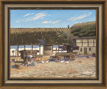 ANUND EMANUEL, oil on canvas, signed -22.