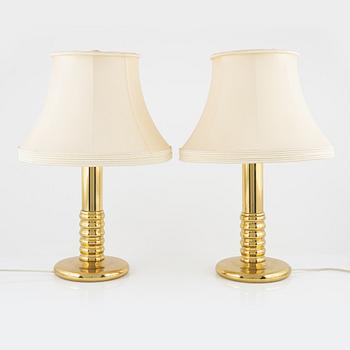 A pair of table lamps, 1980's.