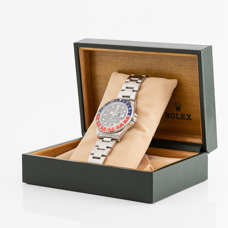 Rolex, Oyster Perpetual Date, GMT-Master, "Swiss Only Dial", wristwatch, ca 1998.