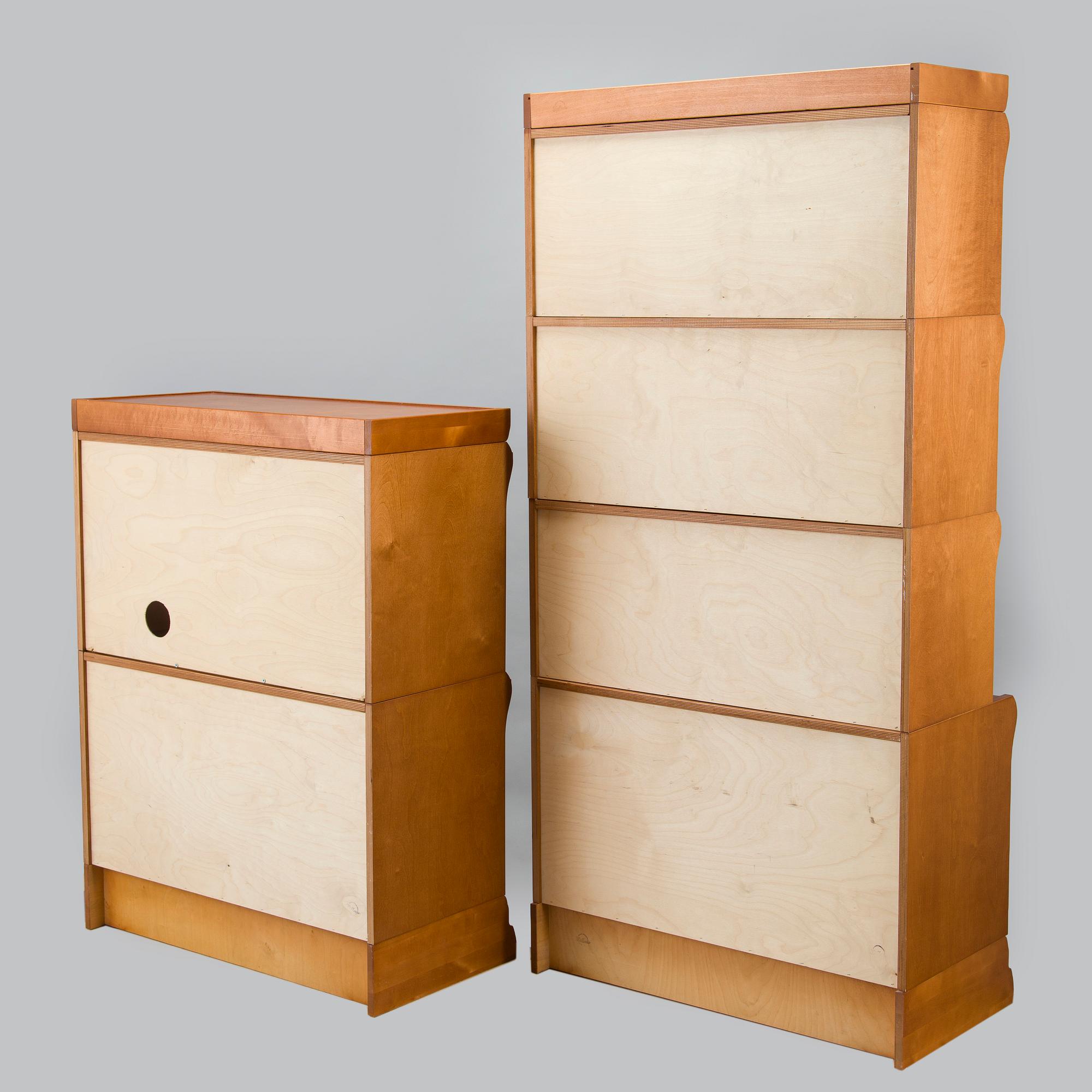 Kirjahylly lasiovilla, 6 moduulia, 2000-luku.