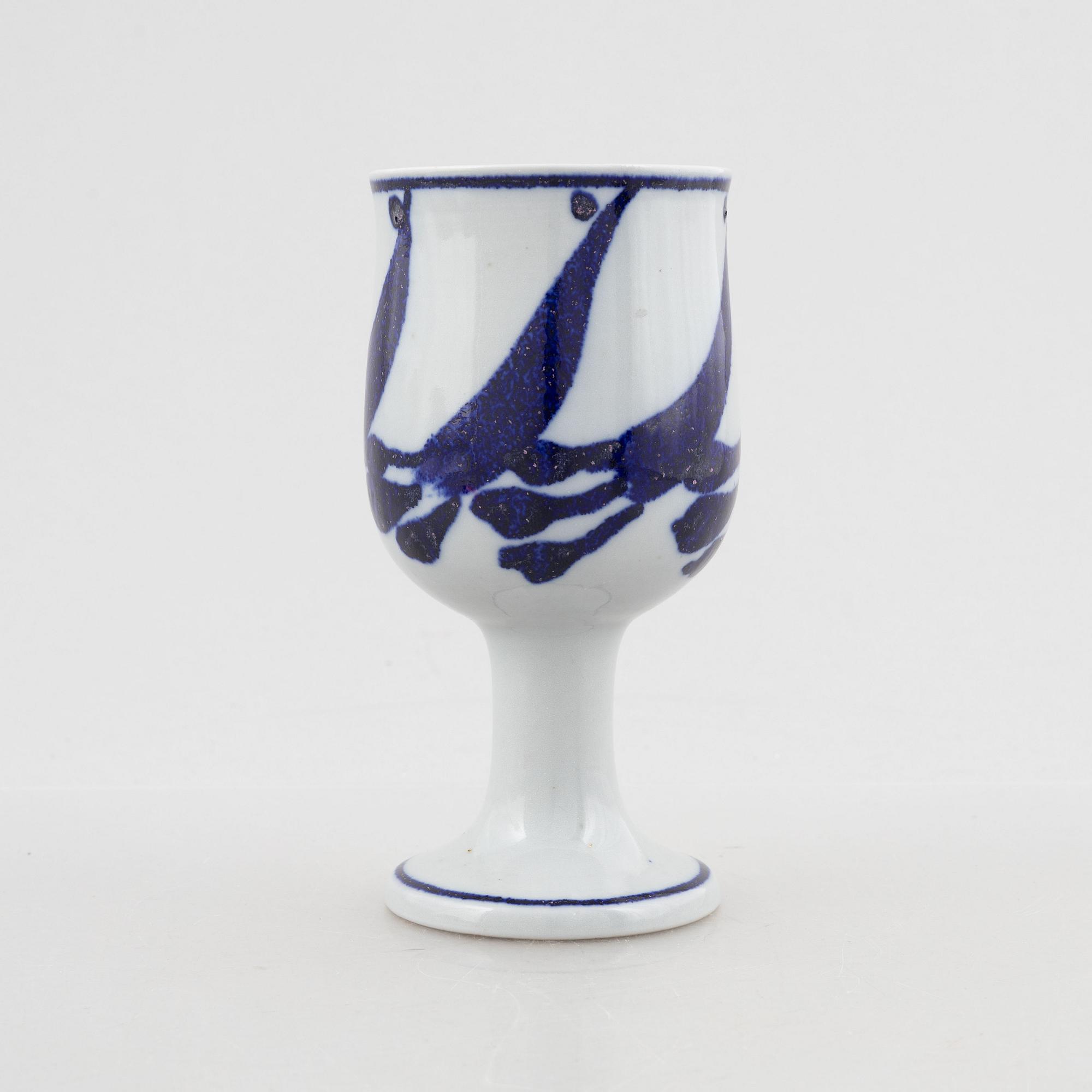 Lisa Larson, bägare/vas, stengods, Gustavsbergs Studio.