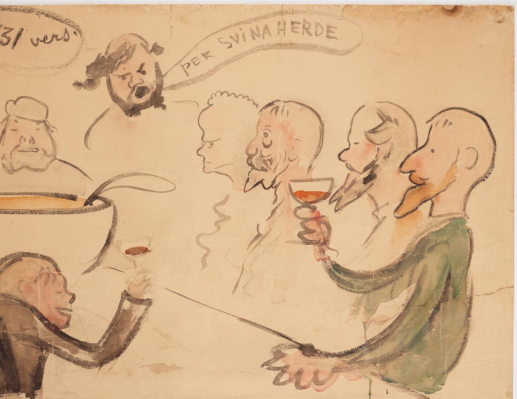 Carl Larsson, "Ofrivillig skilsmässa".