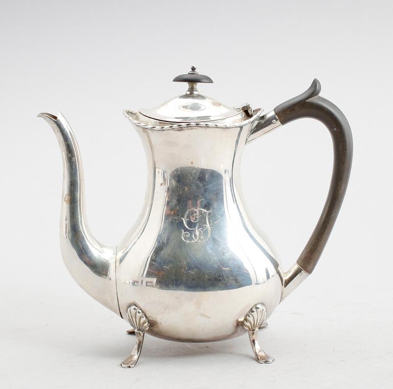 KAFFEKANNA, silver, K Andersson, 1915. Vikt ca 414 gram.