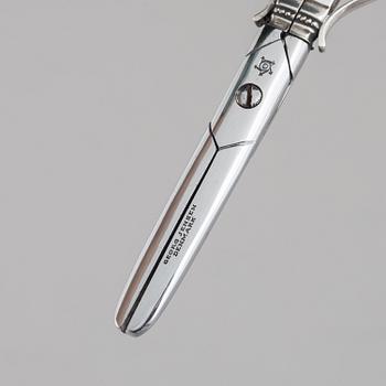 Johan Rohde, 'Acanthus' sterling silver grape scissors, Georg Jensen, Denmark, after 1945.