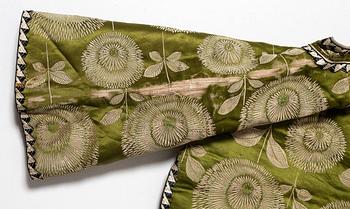 A Japanese silk brocade and fur childrens jacket, Meiji (1868-1912).