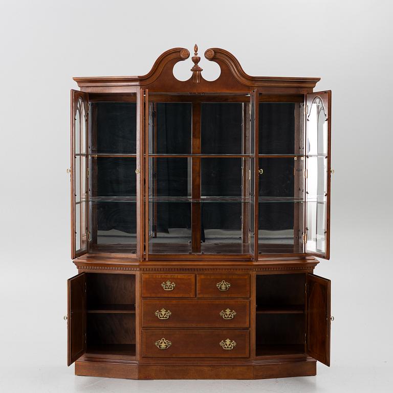 A Rococo style display cabinet, late 20th Century.