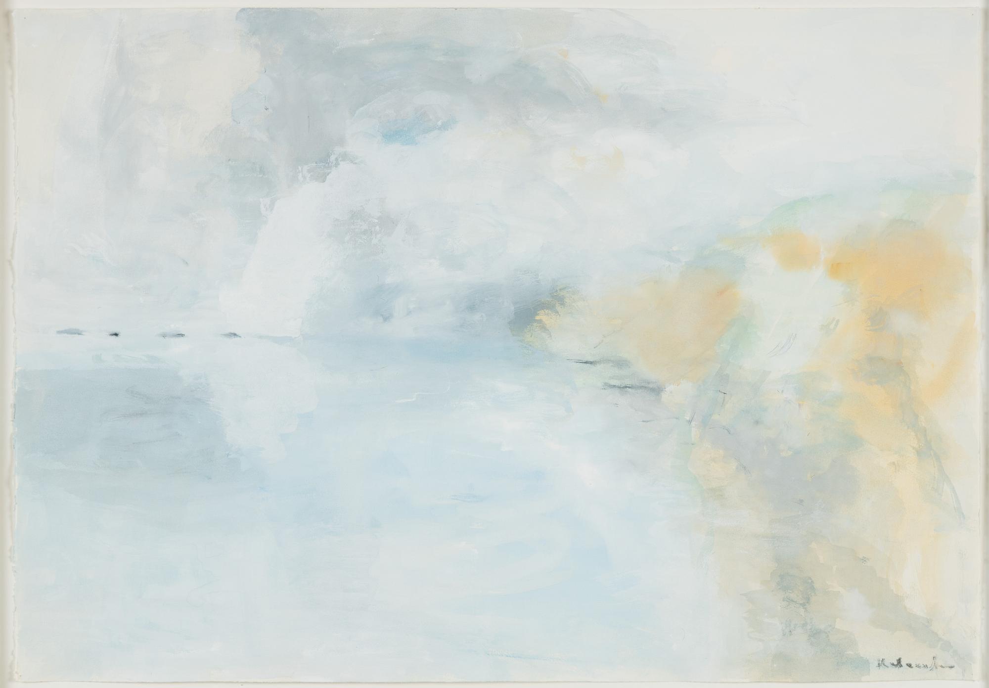 Ruben Heleander, gouache, signed.