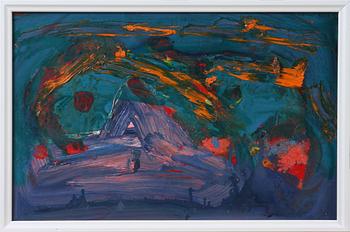 LENNART ASON, olja på pannå, sign.