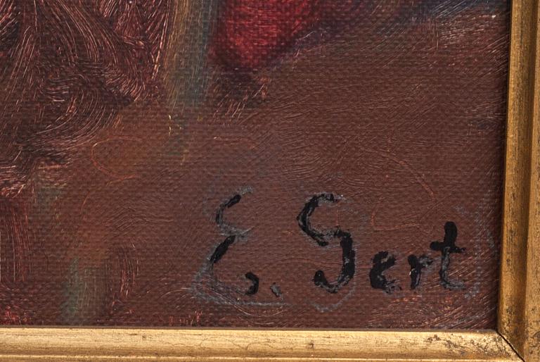 EDIT GERT, olja på du, signerad.