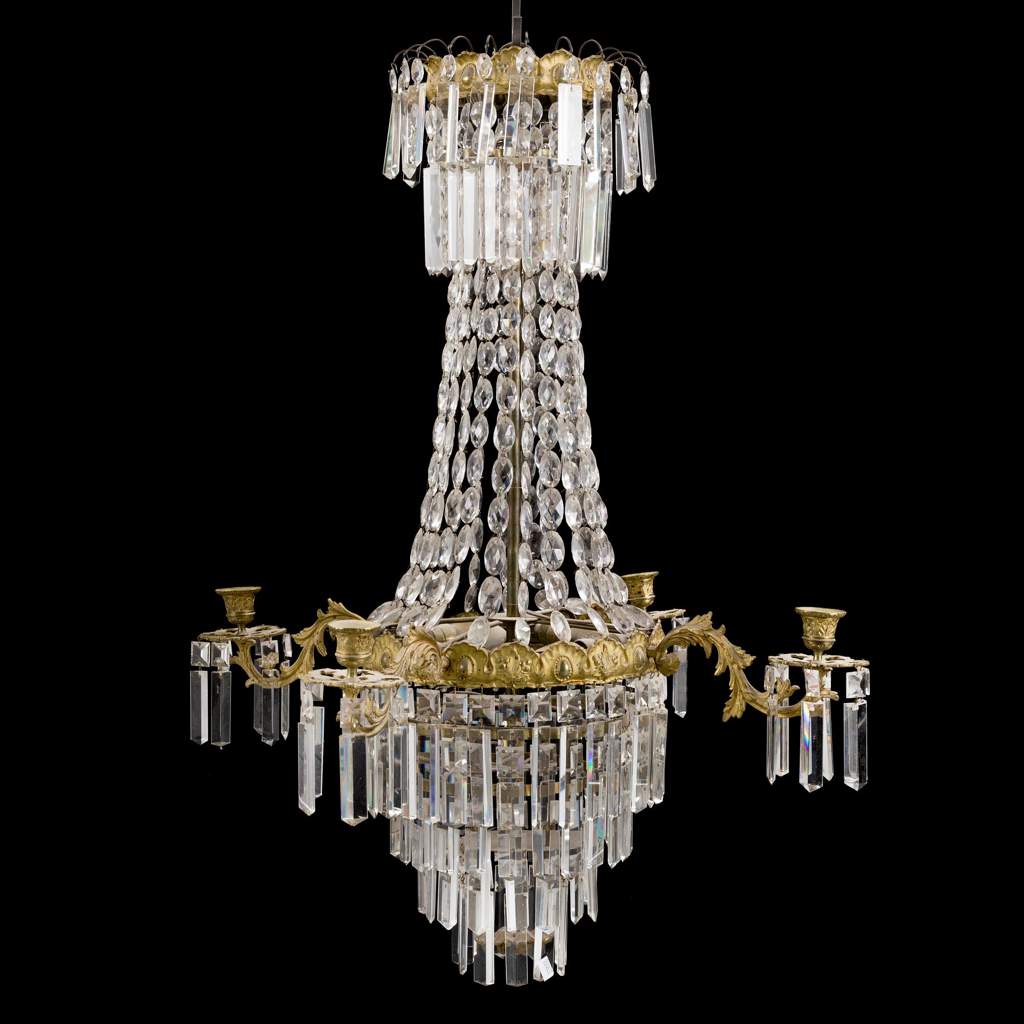 A late 19th century chandeliere.