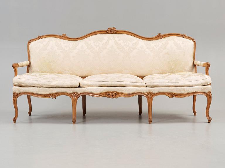 SOFFA. Tyskland, 1700-talets mitt. Rokoko.