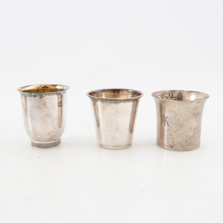 Cup (Bowls 12 pcs silver early 20th century.