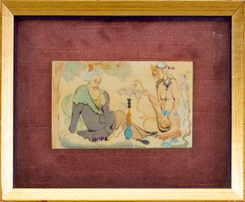 OKÄND KONSTNÄR, 6 stycken, gouacher, Indien, 1800-1900-tal.
