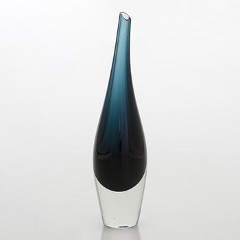 Tapio Wirkkala, A glass vase, signed Tapio Wirkkala Iittala 3299.