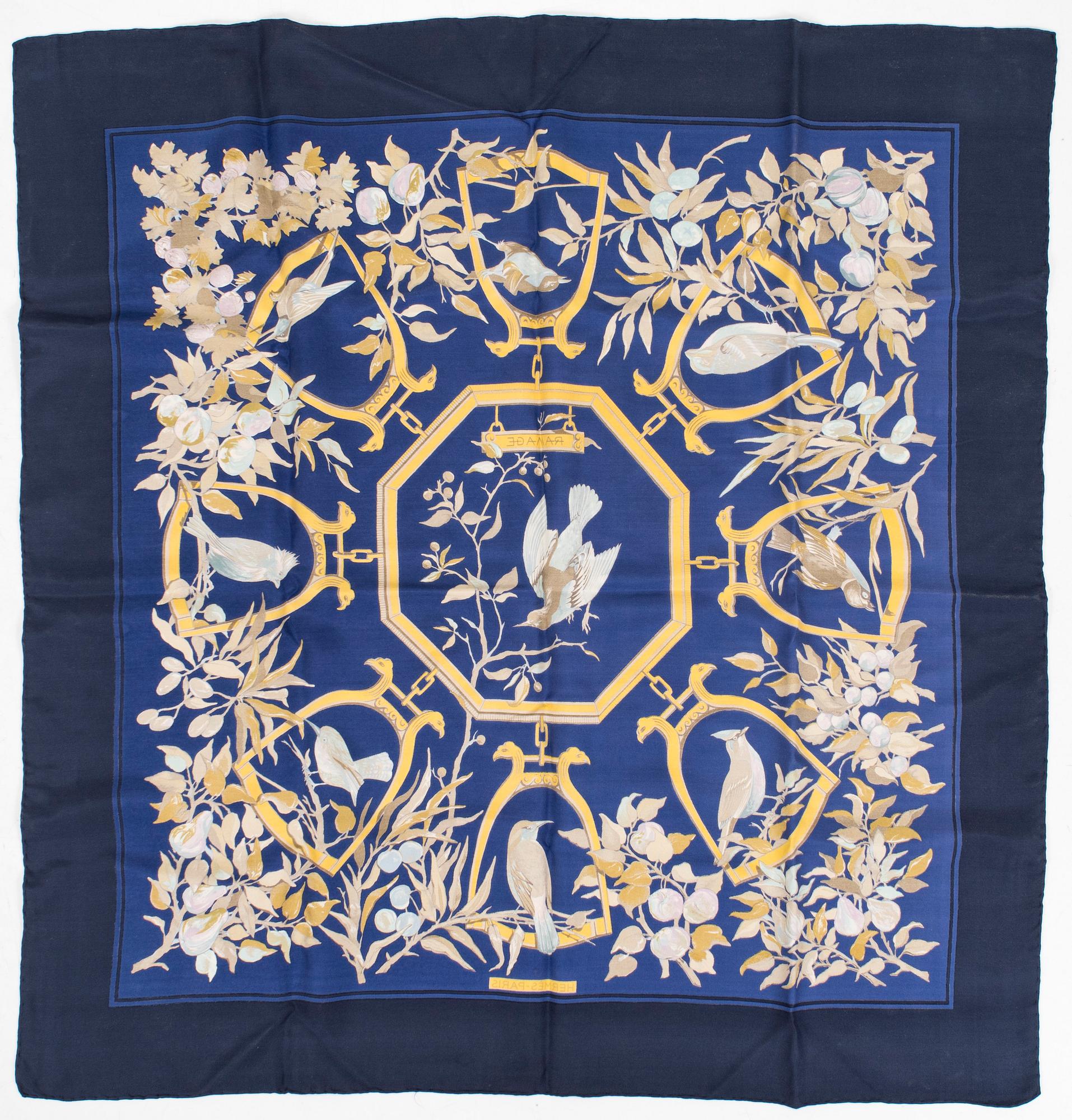Hermès, A 'Ramage' silk scarf.