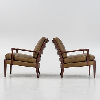 Arne Norell, a pair of 'Löven' armchairs, Norell Möbler.