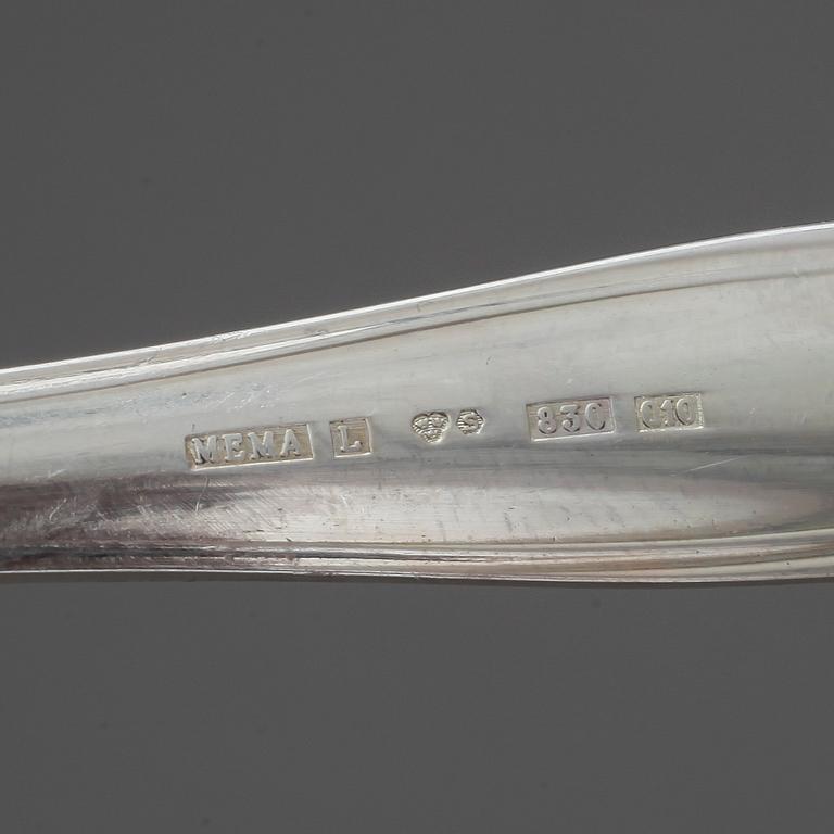 BESTICKSERVIS, 108 delar, "Sachsisk", bland annat Mema, Lidköping, 1990. Vikt ca 2976g.